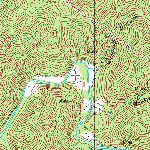 Topographic Map of Lower Wooton School, KY