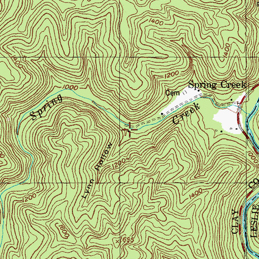 Topographic Map of Lynn Hollow, KY