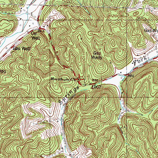 Topographic Map of Macedonia Church, KY