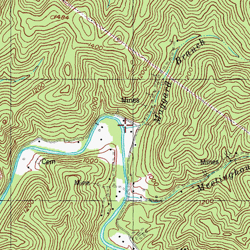 Topographic Map of Maggard Branch, KY