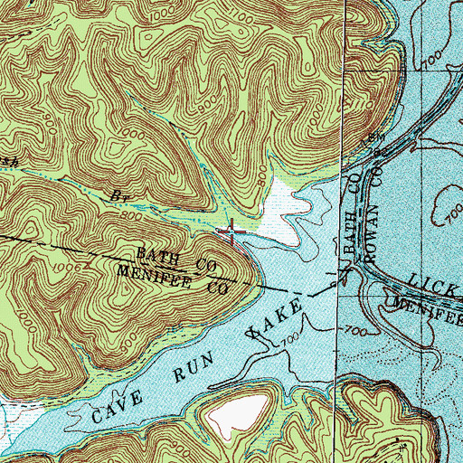 Topographic Map of McIntosh Branch, KY