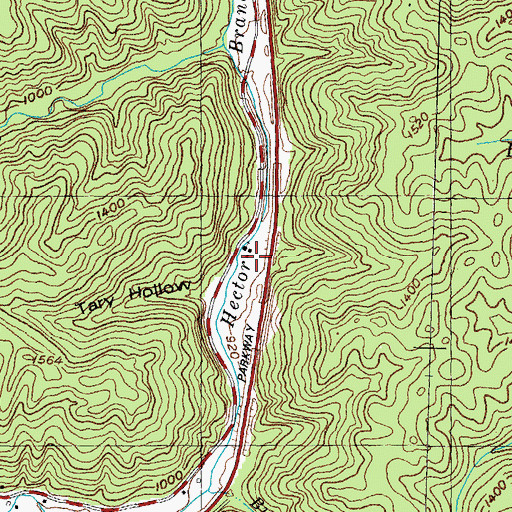 Topographic Map of Middle Hector School, KY