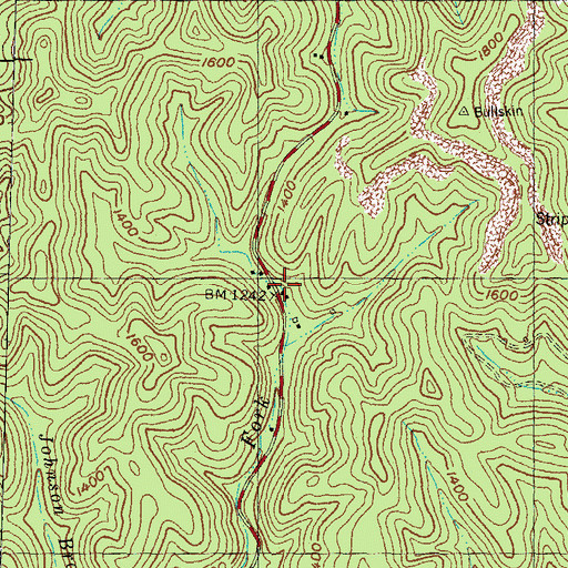 Topographic Map of Mission Church, KY
