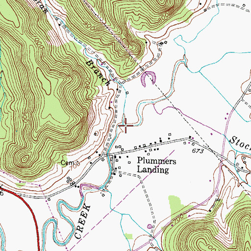 Topographic Map of Moran Branch, KY