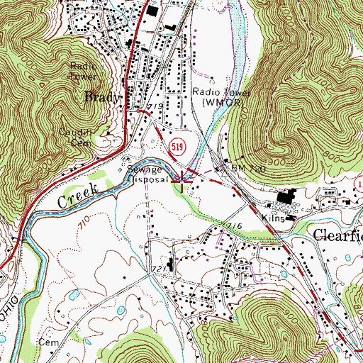 Topographic Map of Morgan Fork, KY