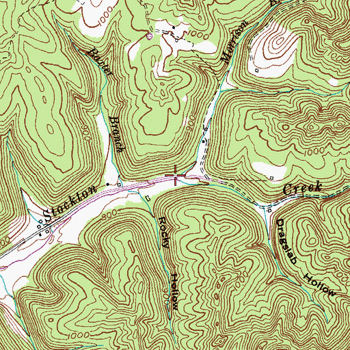 Topographic Map of Morrison Branch, KY