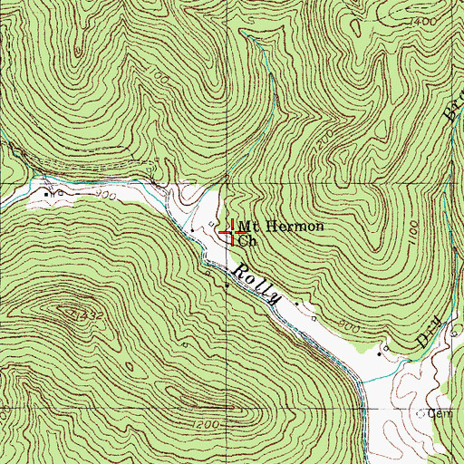 Topographic Map of Mount Hermon Church, KY