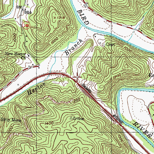Topographic Map of New Berry School, KY
