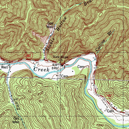 Topographic Map of New Hope School, KY