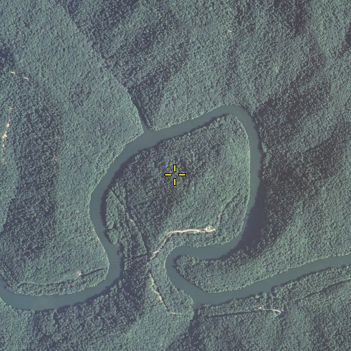 Aerial/Satellite Image of Opossum Bend, KY