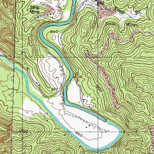 Topographic Map of Panama School, KY