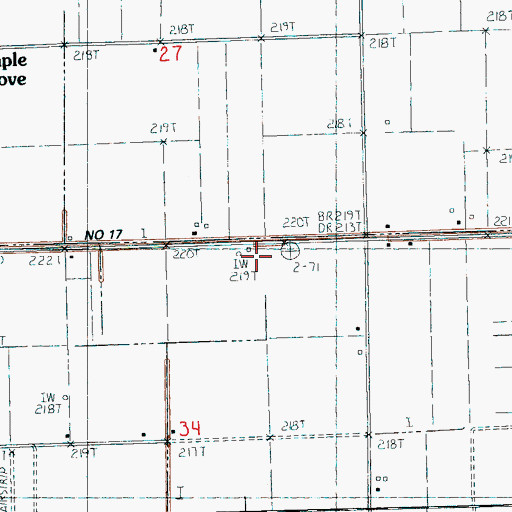Topographic Map of Longs Chapel, AR