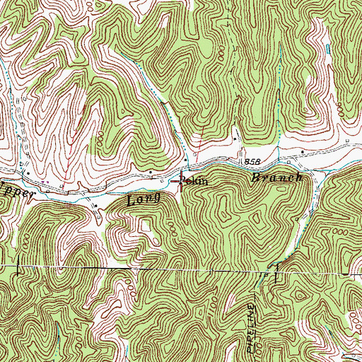 Topographic Map of Pekin, KY