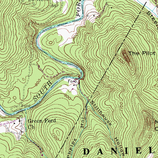 Topographic Map of Phelps Hollow, KY