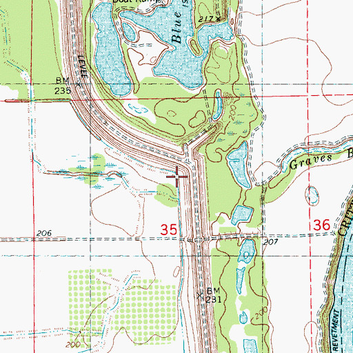 Topographic Map of Lost Creek, AR