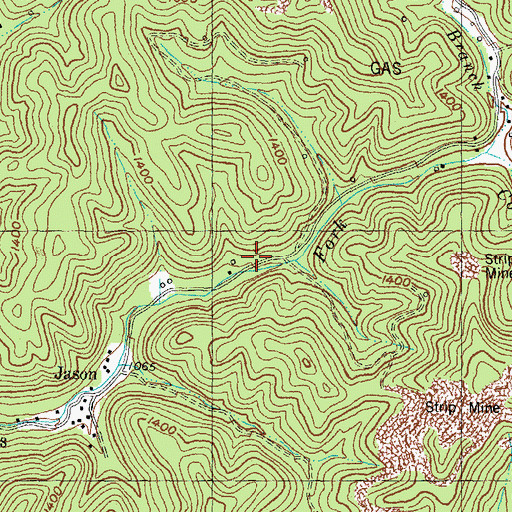 Topographic Map of Piney Grove School, KY