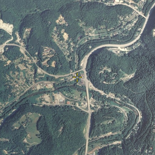 Aerial/Satellite Image of Poor Fork Cumberland River, KY