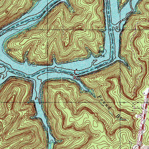 Topographic Map of Pound Branch, KY
