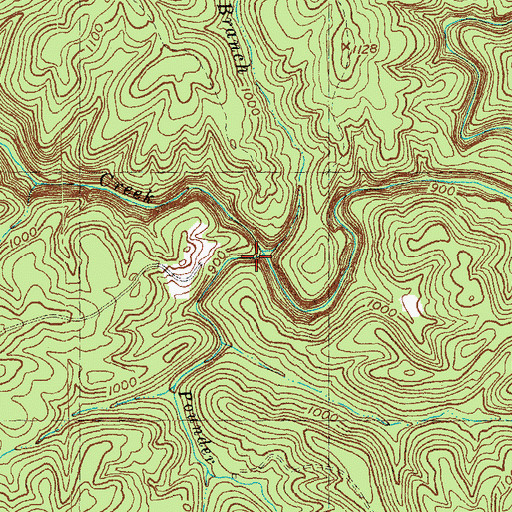 Topographic Map of Pounder Branch, KY