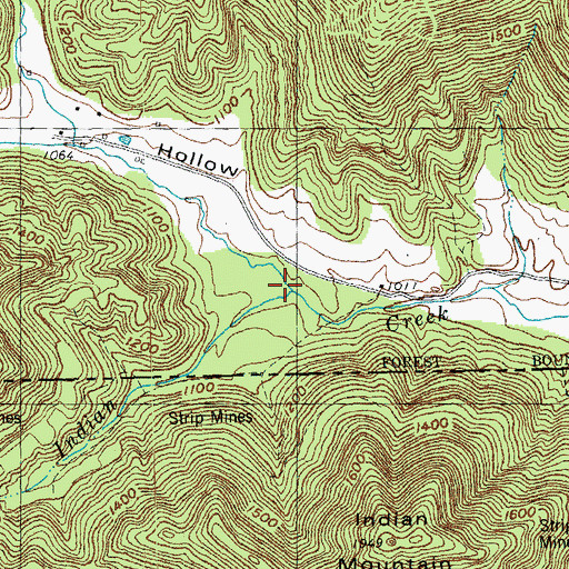 Topographic Map of Proctor Hollow, KY