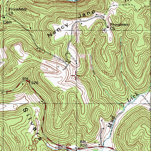 Topographic Map of Providence School, KY