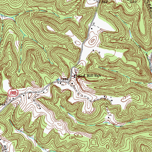 Topographic Map of Red Hill School, KY