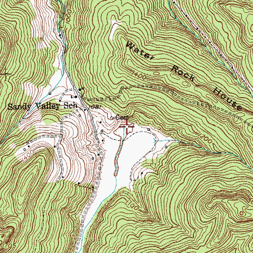 Topographic Map of Redmond Creek, KY