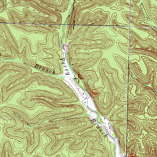 Topographic Map of Road Branch, KY