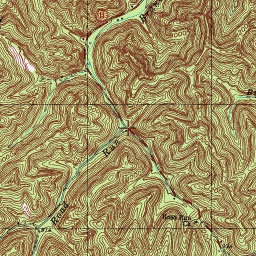 Topographic Map of Road Run, KY