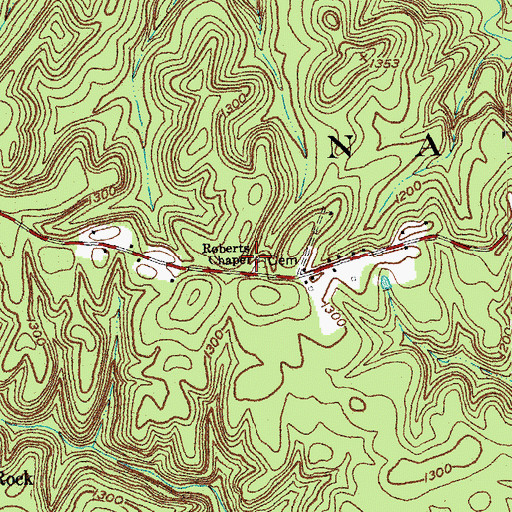 Topographic Map of Roberts Chapel, KY