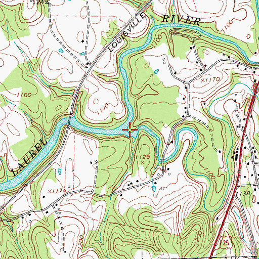 Topographic Map of Robinson Creek, KY