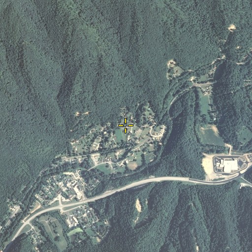 Aerial/Satellite Image of Rosspoint School, KY