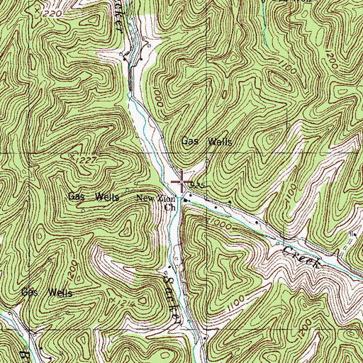Topographic Map of Sacker School, KY