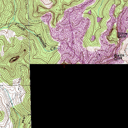 Topographic Map of Sand Cliff, KY