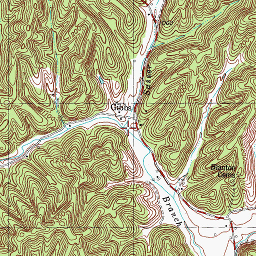 Topographic Map of Sasser Branch, KY