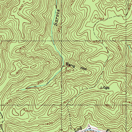 Topographic Map of Seng Hollow, KY