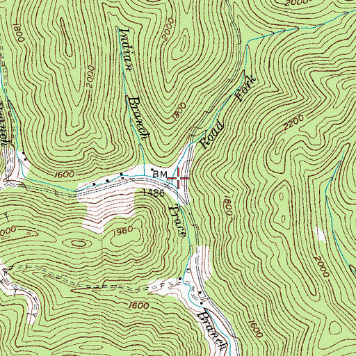 Topographic Map of Shipley Branch, KY