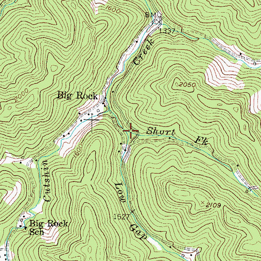 Topographic Map of Short Fork, KY