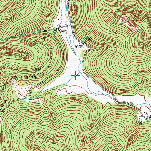 Topographic Map of Slagel Hollow, KY