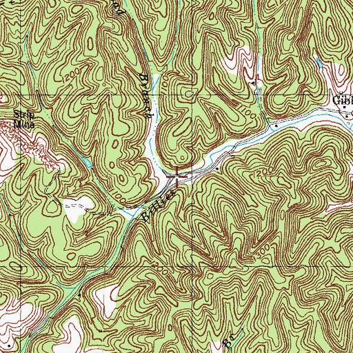 Topographic Map of Sled Road Branch, KY