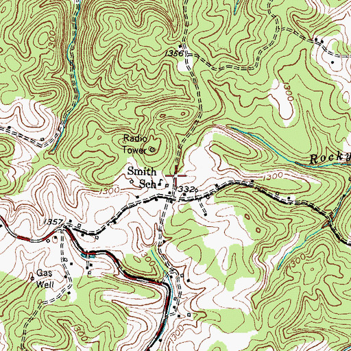 Topographic Map of Smith School, KY