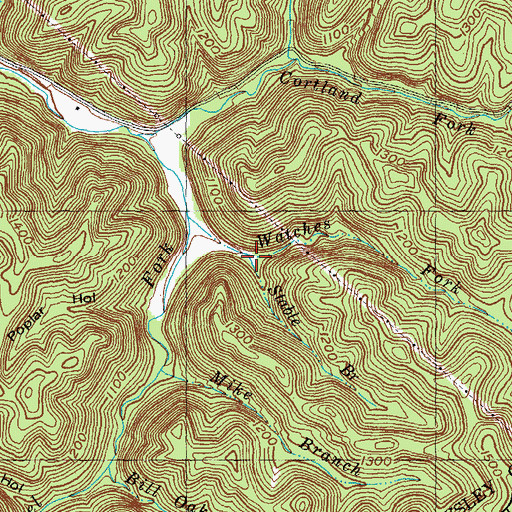 Topographic Map of Stable Branch, KY