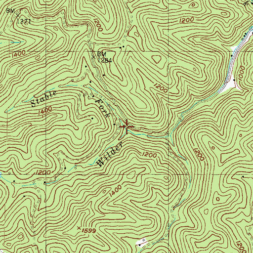 Topographic Map of Stable Fork, KY
