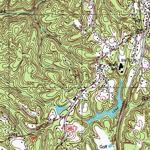 Topographic Map of Stearns Ranger Station, KY