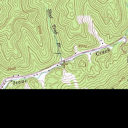 Topographic Map of Steel Trap Branch, KY