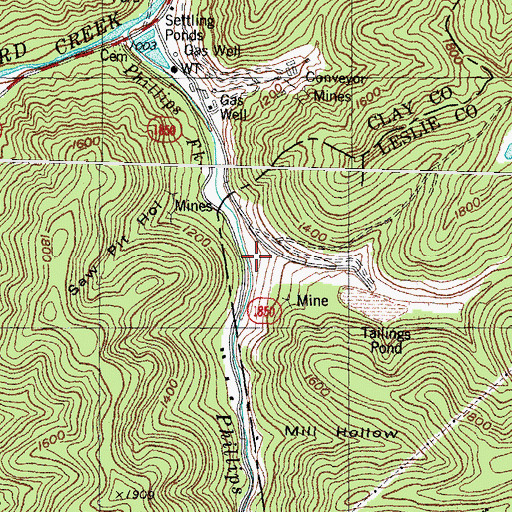 Topographic Map of Steel Trap Branch, KY