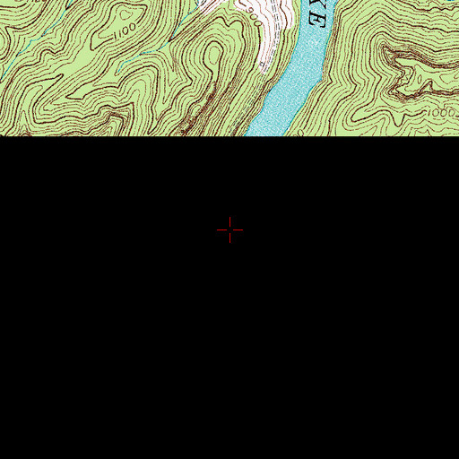 Topographic Map of Stevens Branch, KY