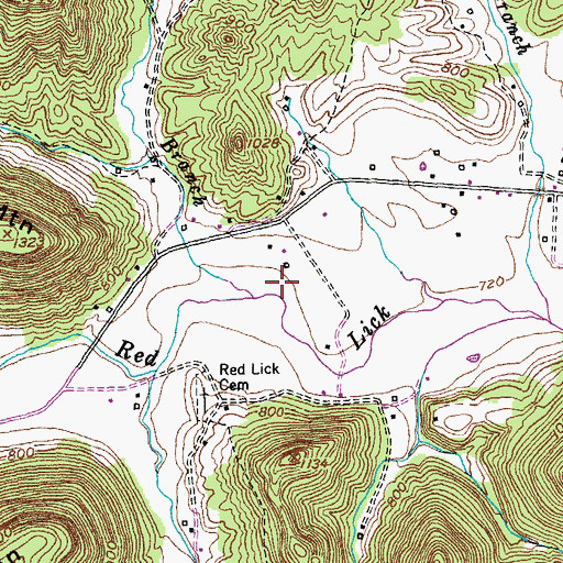 Topographic Map of Stillhouse Branch, KY