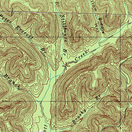Topographic Map of Stillhouse Branch, KY