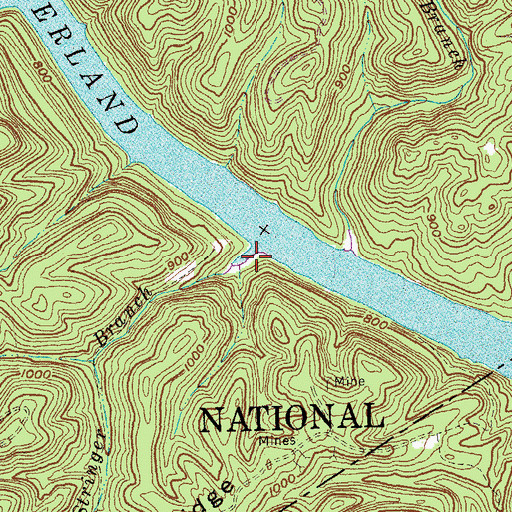 Topographic Map of Stringer Branch, KY